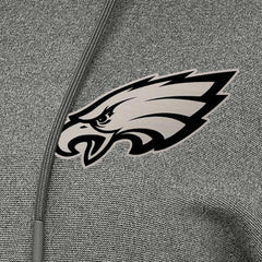 Philadelphia Eagles Antigua Women's Justice Pullover Hoodie - Heather Black - NFL