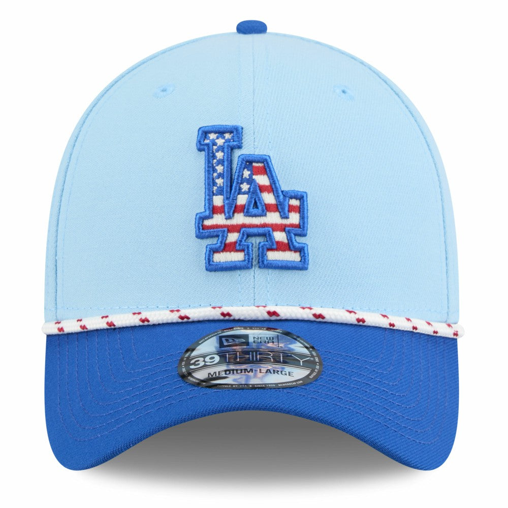 Los Angeles Dodgers New Era 2025 Fourth of July 39THIRTY Flex Hat for sale