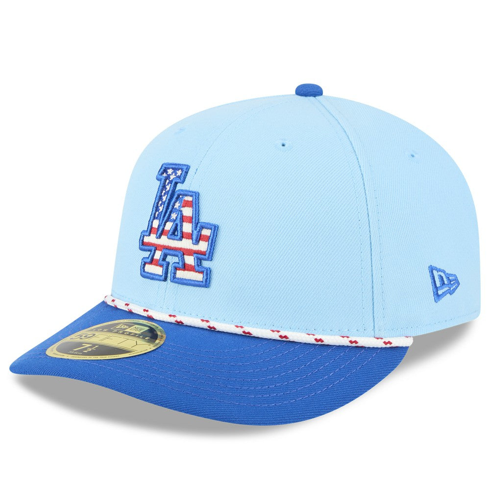 Los Angeles Dodgers New Era 2025 Fourth of July Low Profile 59FIFTY Fitted Hat Sale