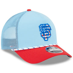 San Francisco Giants New Era 2025 Fourth of July 9FORTY A-Frame M-Crown Adjustable Trucker Hat Near Me