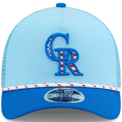 Colorado Rockies New Era 2025 Fourth of July 9FORTY A-Frame M-Crown Adjustable Trucker Hat Near Me