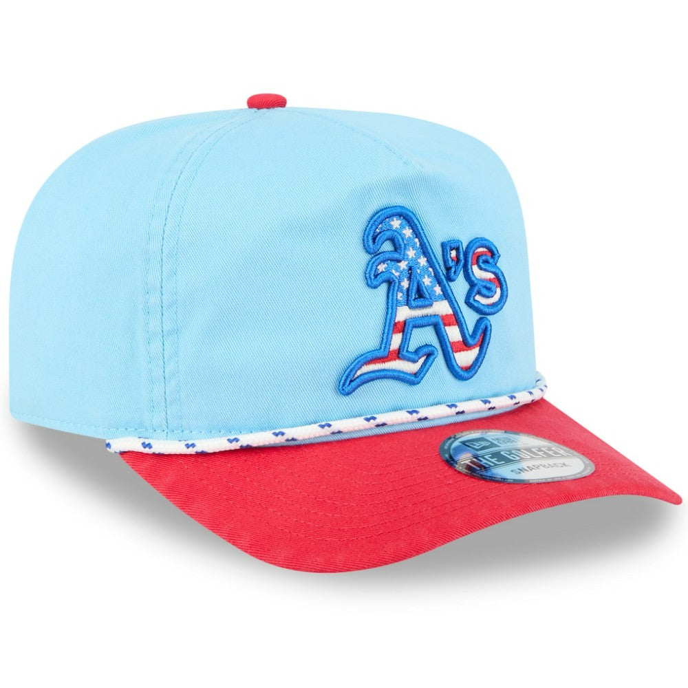 Athletics New Era 2025 Fourth of July Golfer Snapback Hat for sale