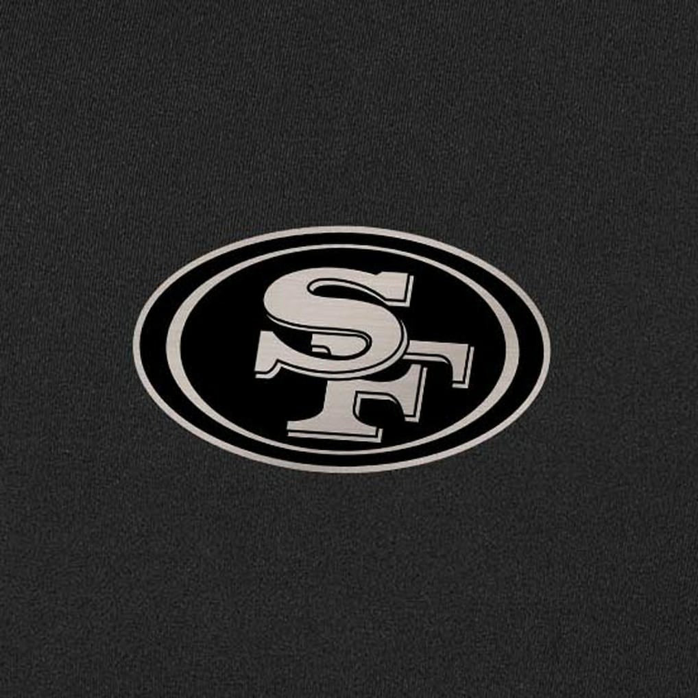 San Francisco 49ers Antigua Content Quarter-Zip Pullover Top - Black - NFL