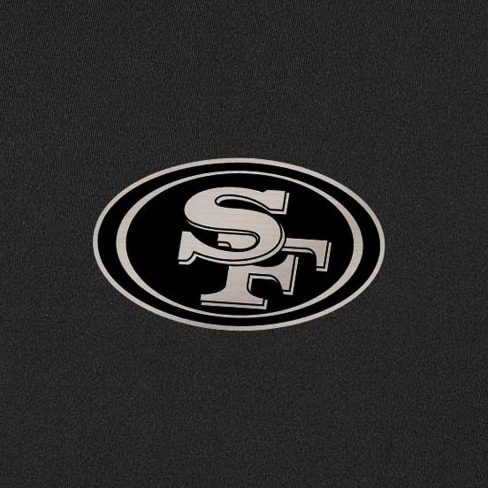 San Francisco 49ers Antigua Content Quarter-Zip Pullover Top - Black - NFL