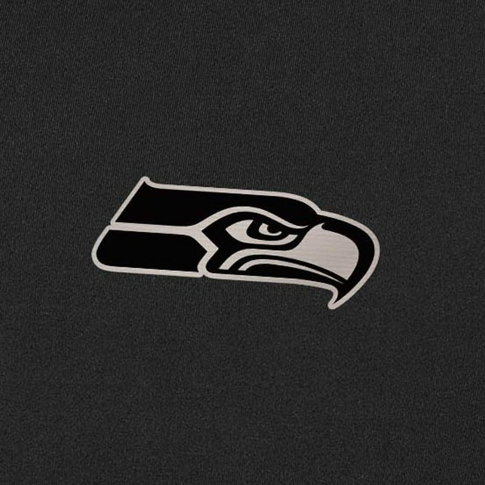 Seattle Seahawks Antigua Content Quarter-Zip Pullover Top - Black - NFL