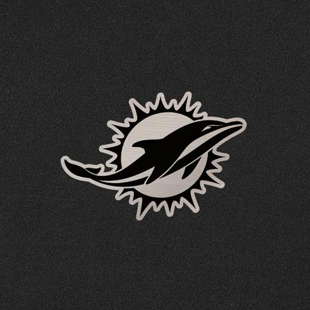 Miami Dolphins Antigua Content Quarter-Zip Pullover Top - Black - NFL