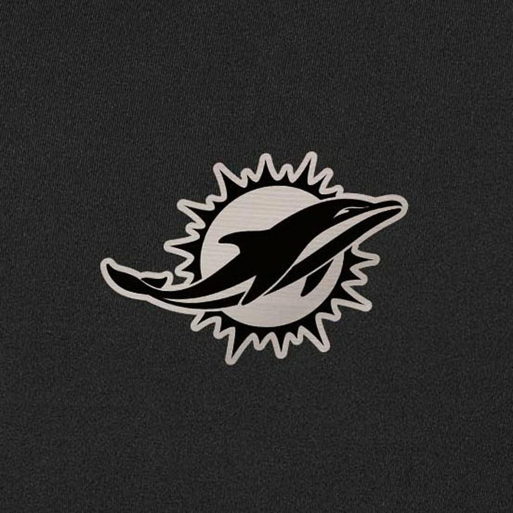 Miami Dolphins Antigua Content Quarter-Zip Pullover Top - Black - NFL