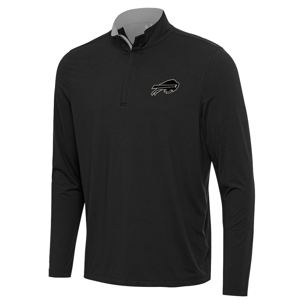 Buffalo Bills Antigua Content Quarter-Zip Pullover Top - Black - NFL