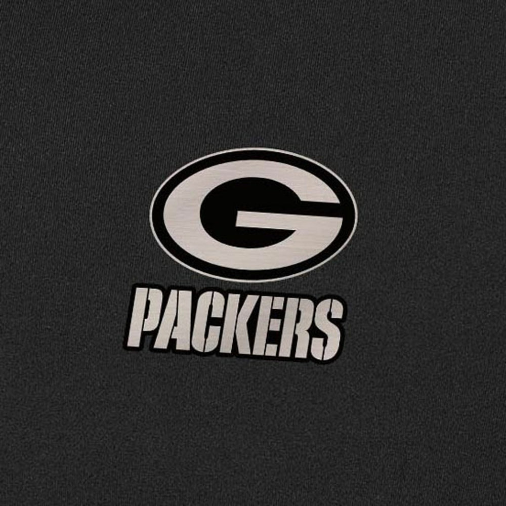 Green Bay Packers Antigua Content Quarter-Zip Pullover Top - Black - NFL