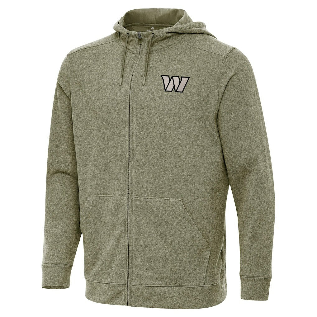 Washington Commanders Antigua Effortless Full-Zip Hoodie Jacket - Olive - NFL