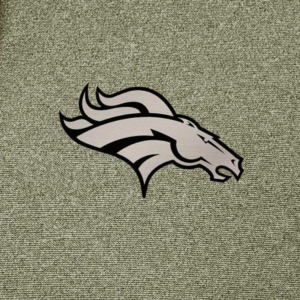 Denver Broncos Antigua Effortless Full-Zip Hoodie Jacket - Olive - NFL