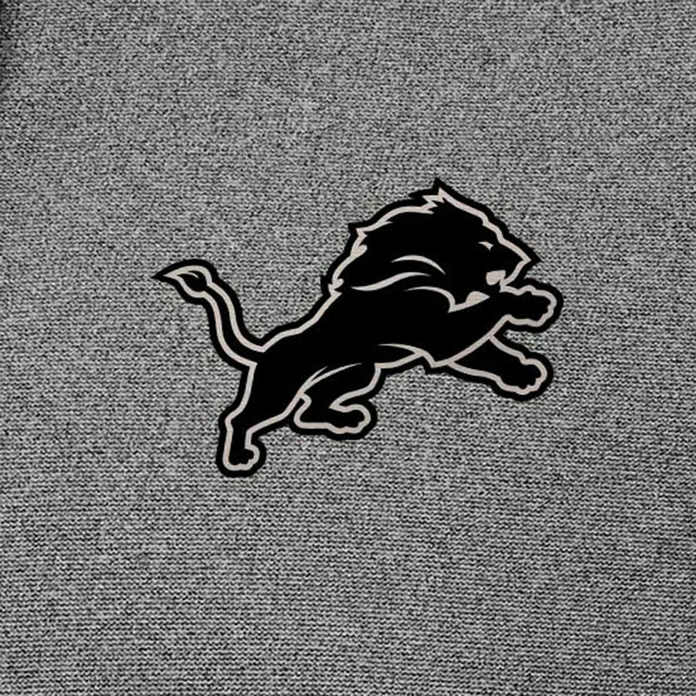 Detroit Lions Antigua Effortless Full-Zip Hoodie Jacket - Heather Black - NFL