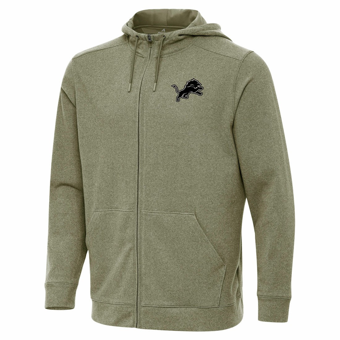 Detroit Lions Antigua Effortless Full-Zip Hoodie Jacket - Olive - NFL