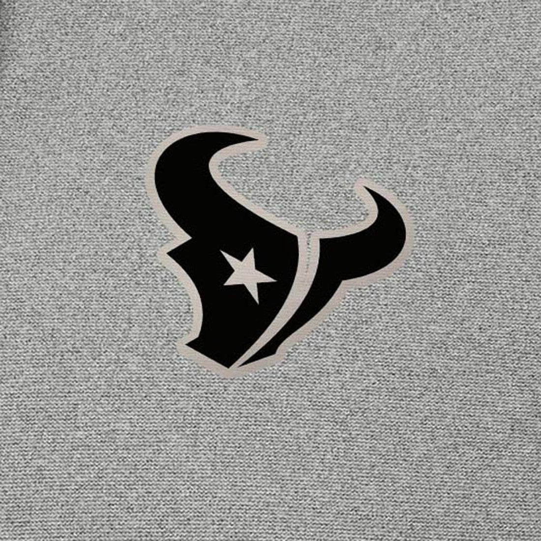 Houston Texans Antigua Effortless Full-Zip Hoodie Jacket - Heather Gray - NFL