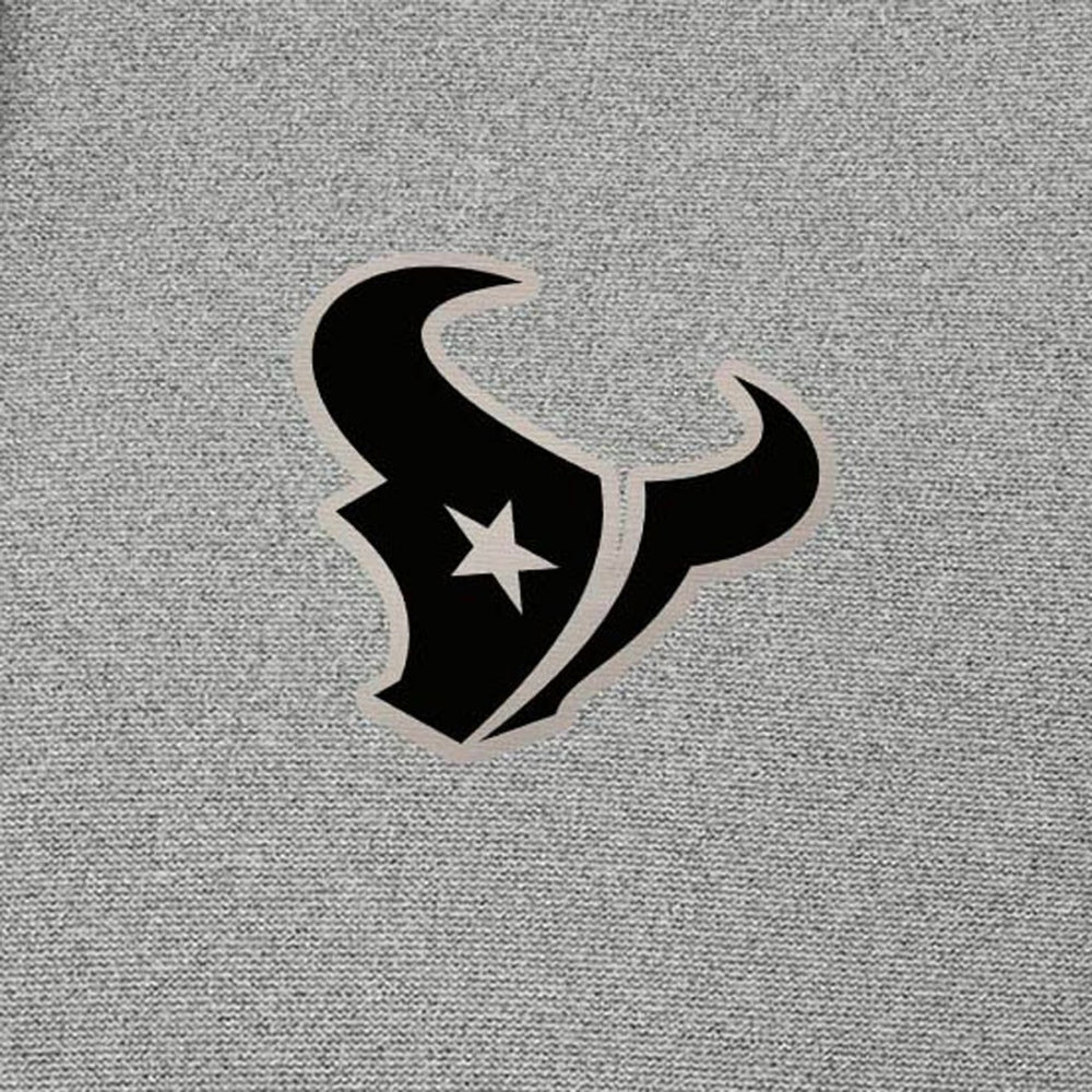 Houston Texans Antigua Effortless Full-Zip Hoodie Jacket - Heather Gray - NFL
