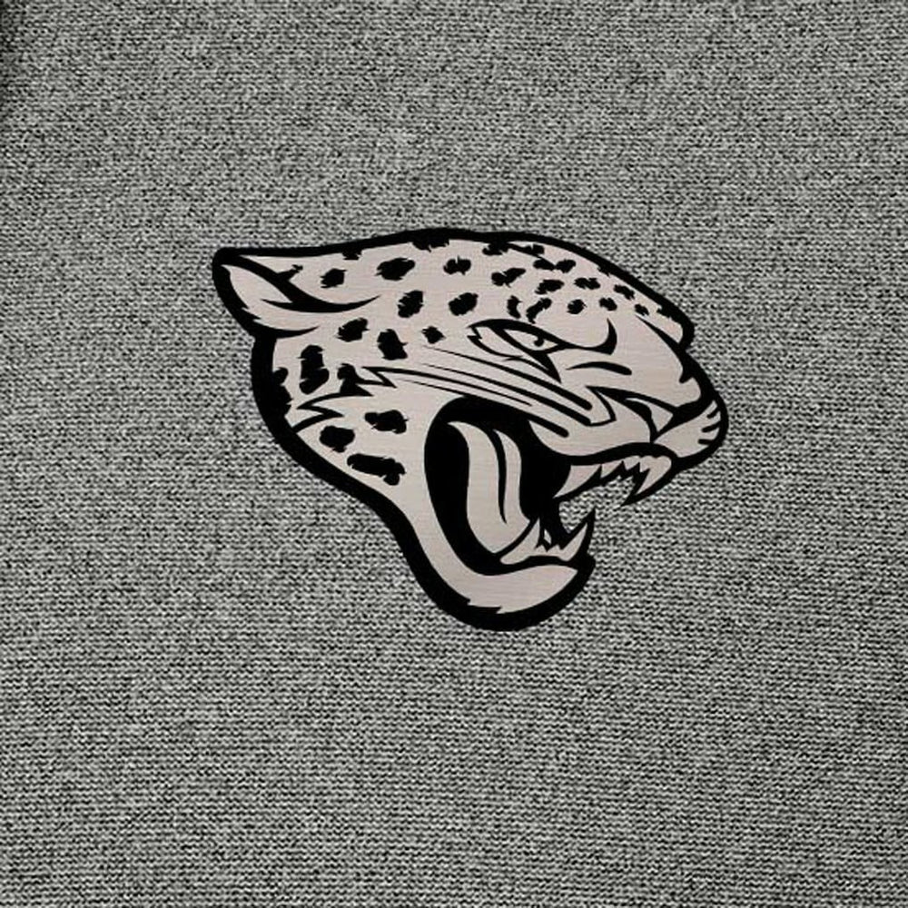 Jacksonville Jaguars Antigua Effortless Full-Zip Hoodie Jacket - Heather Black - NFL