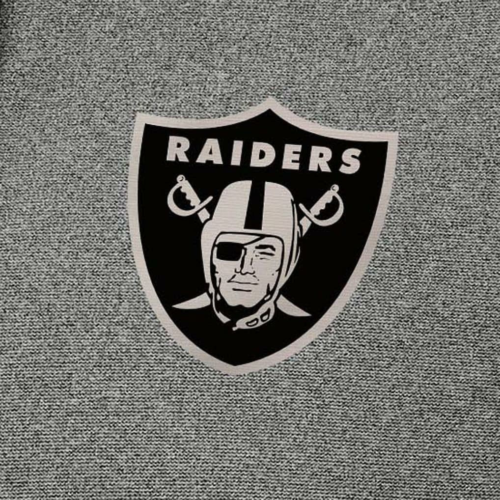 Las Vegas Raiders Antigua Effortless Full-Zip Hoodie Jacket - Heather Black - NFL