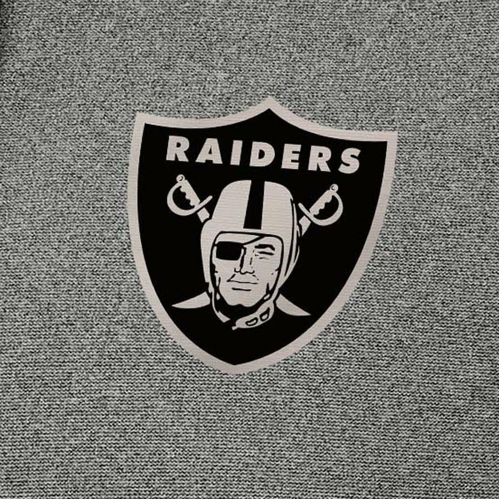 Las Vegas Raiders Antigua Effortless Full-Zip Hoodie Jacket - Heather Black - NFL
