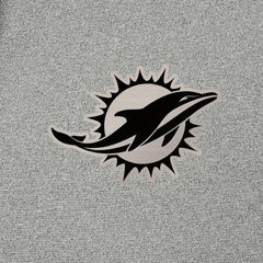 Miami Dolphins Antigua Effortless Full-Zip Hoodie Jacket - Heather Gray - NFL