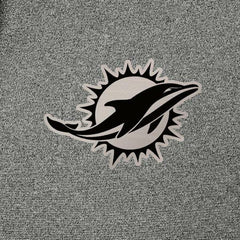 Miami Dolphins Antigua Effortless Full-Zip Hoodie Jacket - Heather Black - NFL