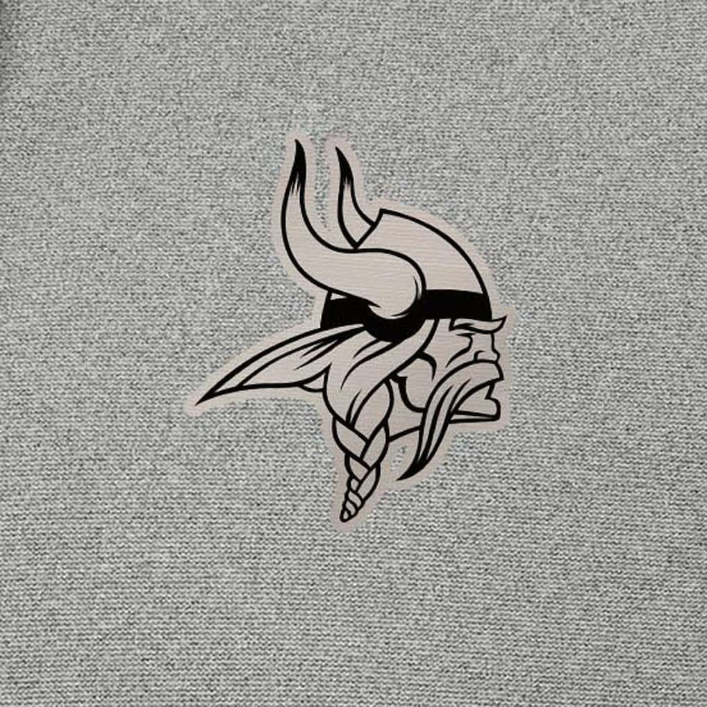 Minnesota Vikings Antigua Effortless Full-Zip Hoodie Jacket - Heather Gray - NFL