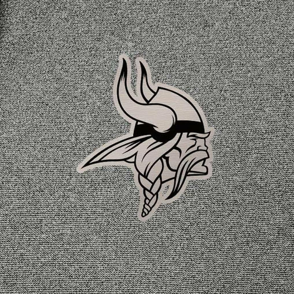 Minnesota Vikings Antigua Effortless Full-Zip Hoodie Jacket - Heather Black - NFL