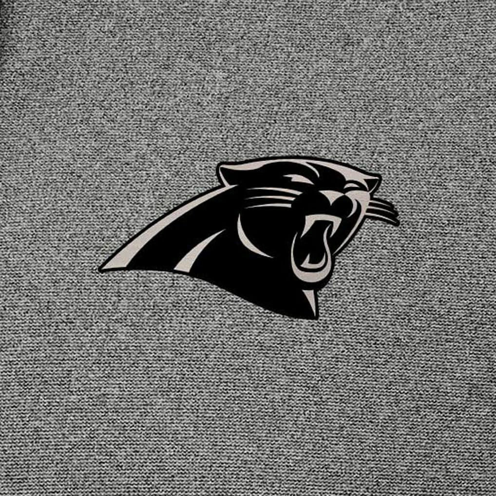 Carolina Panthers Antigua Effortless Full-Zip Hoodie Jacket - Heather Black - NFL