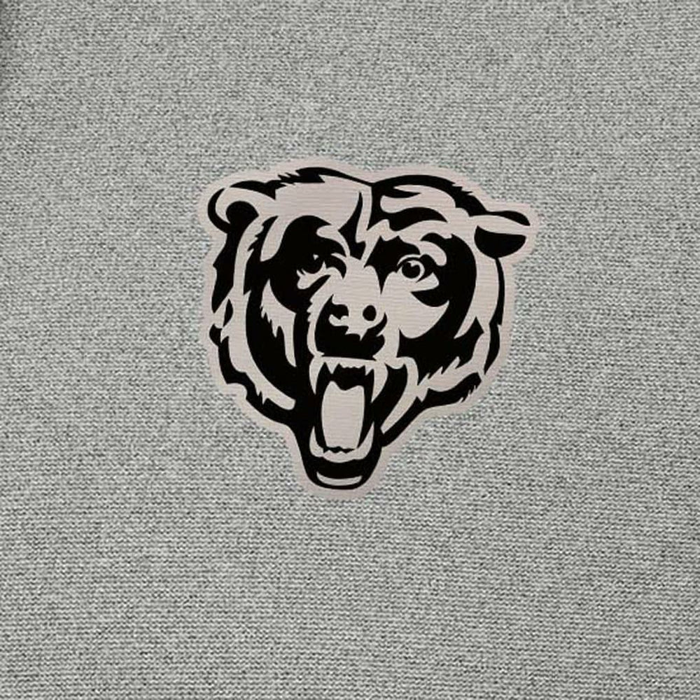 Chicago Bears Antigua Effortless Full-Zip Hoodie Jacket - Heather Gray - NFL