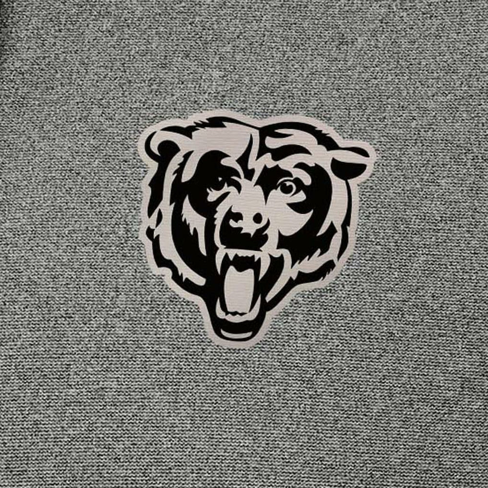 Chicago Bears Antigua Effortless Full-Zip Hoodie Jacket - Heather Black - NFL