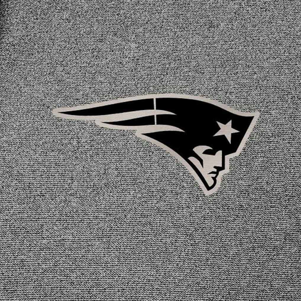 New England Patriots Antigua Effortless Full-Zip Hoodie Jacket - Heather Black - NFL