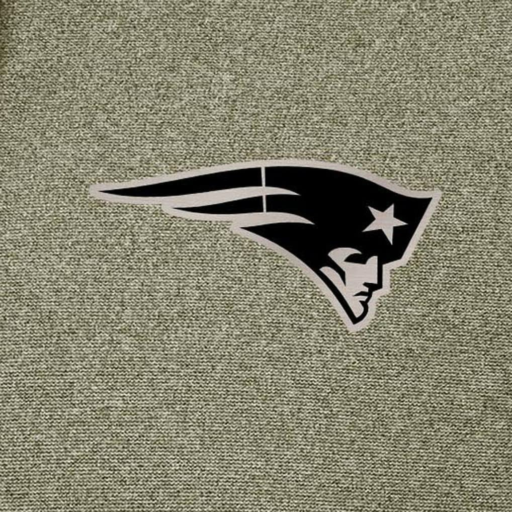 New England Patriots Antigua Effortless Full-Zip Hoodie Jacket - Olive - NFL