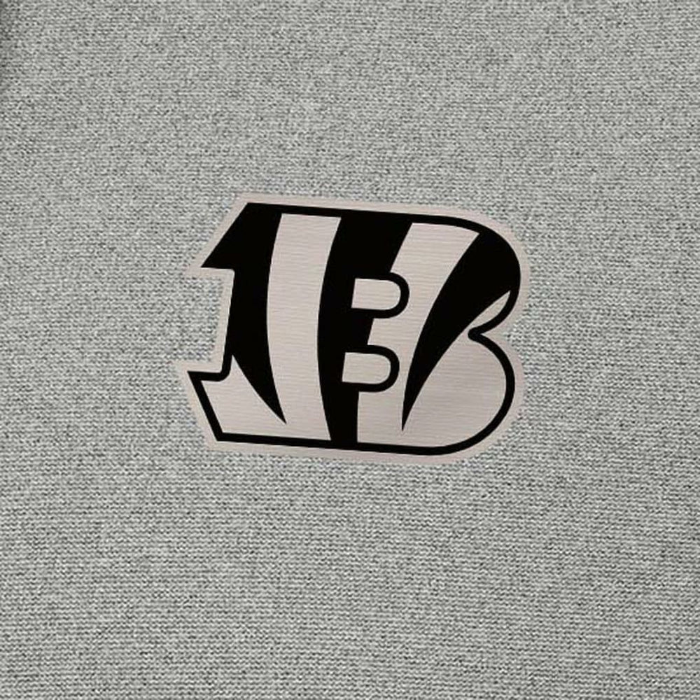 Cincinnati Bengals Antigua Effortless Full-Zip Hoodie Jacket - Heather Gray - NFL