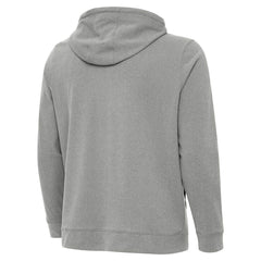 New Orleans Saints Antigua Effortless Full-Zip Hoodie Jacket - Heather Gray - NFL