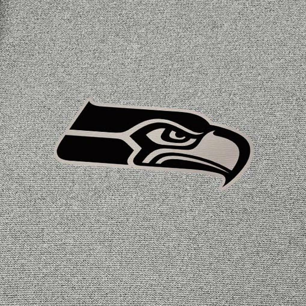 Seattle Seahawks Antigua Effortless Full-Zip Hoodie Jacket - Heather Gray - NFL