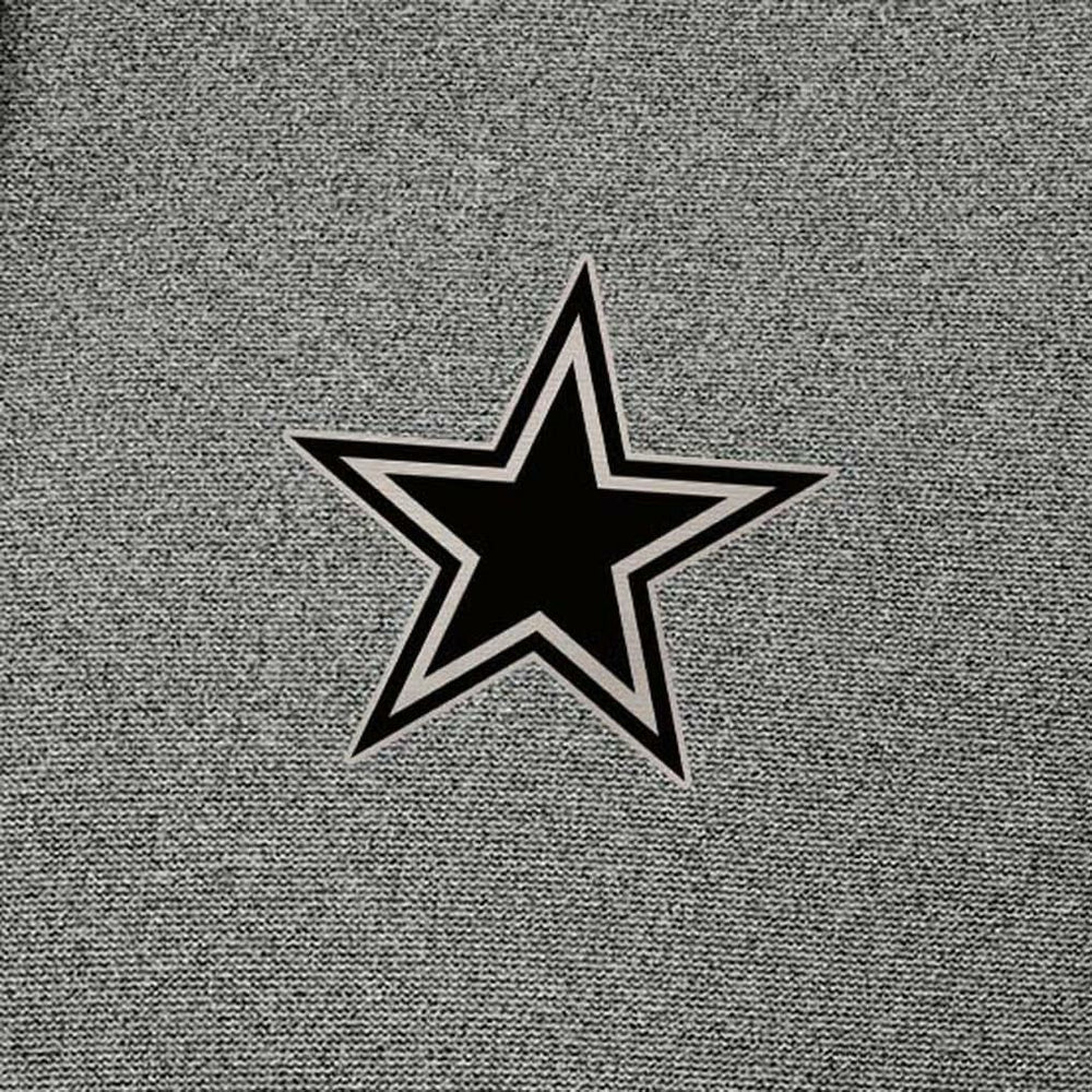 Dallas Cowboys Antigua Effortless Full-Zip Hoodie Jacket - Heather Black - NFL