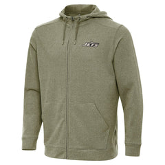 New York Jets Antigua Effortless Full-Zip Hoodie Jacket - Olive - NFL