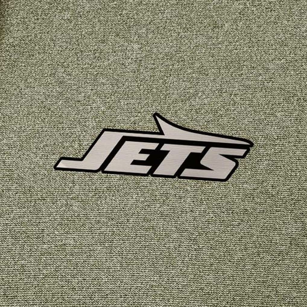 New York Jets Antigua Effortless Full-Zip Hoodie Jacket - Olive - NFL