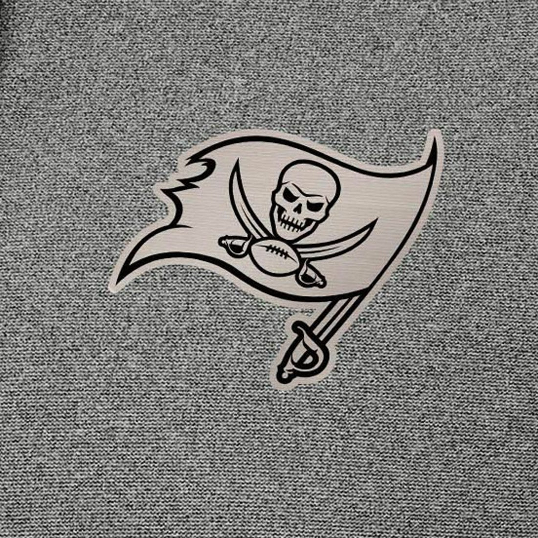 Tampa Bay Buccaneers Antigua Effortless Full-Zip Hoodie Jacket - Heather Black - NFL