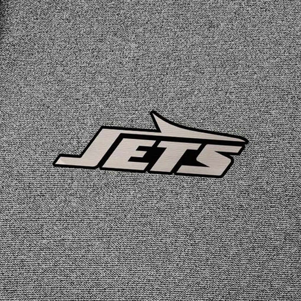 New York Jets Antigua Effortless Full-Zip Hoodie Jacket - Heather Black - NFL