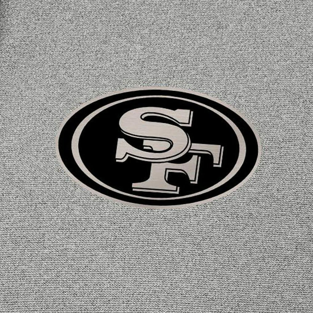 San Francisco 49ers Antigua Effortless Full-Zip Hoodie Jacket - Heather Gray - NFL