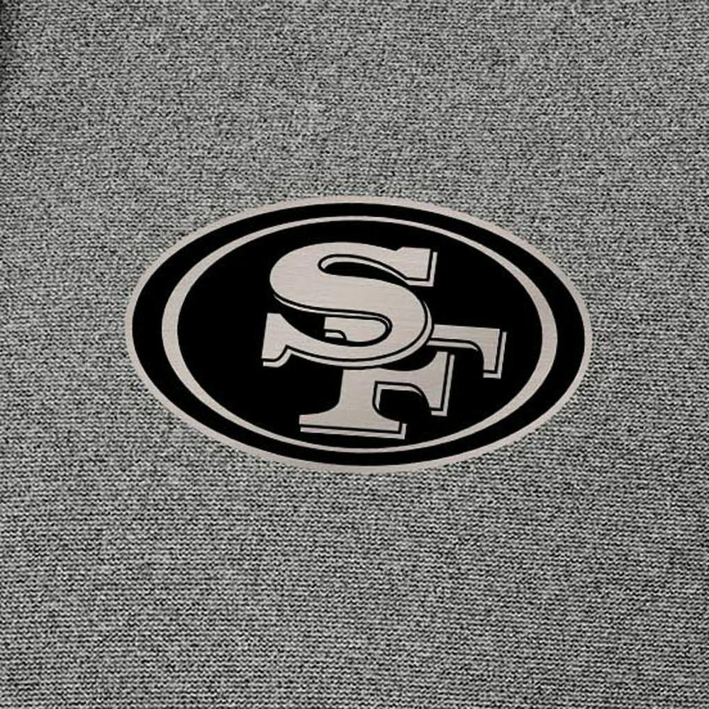 San Francisco 49ers Antigua Effortless Full-Zip Hoodie Jacket - Heather Black - NFL
