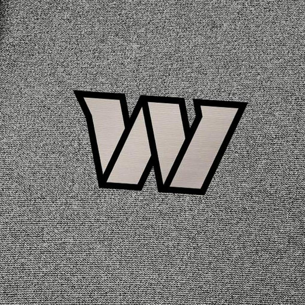Washington Commanders Antigua Effortless Full-Zip Hoodie Jacket - Heather Black - NFL