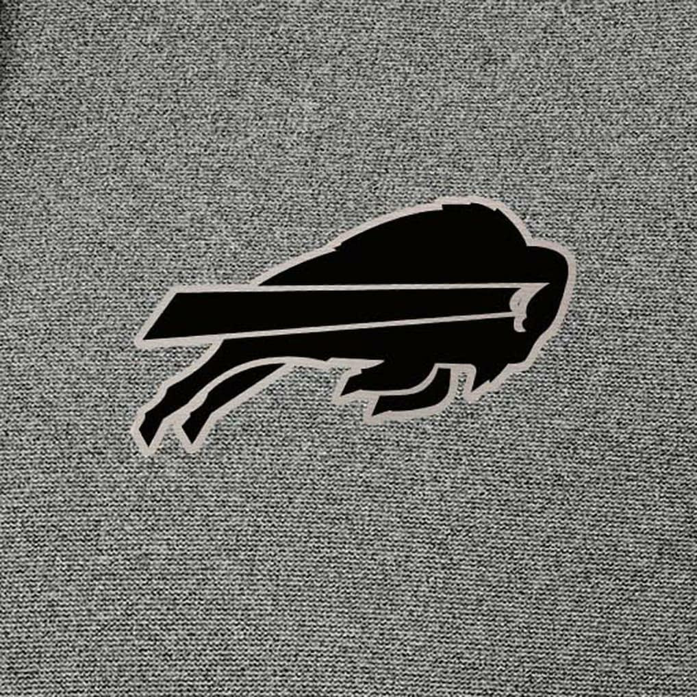 Buffalo Bills Antigua Effortless Full-Zip Hoodie Jacket - Heather Black - NFL