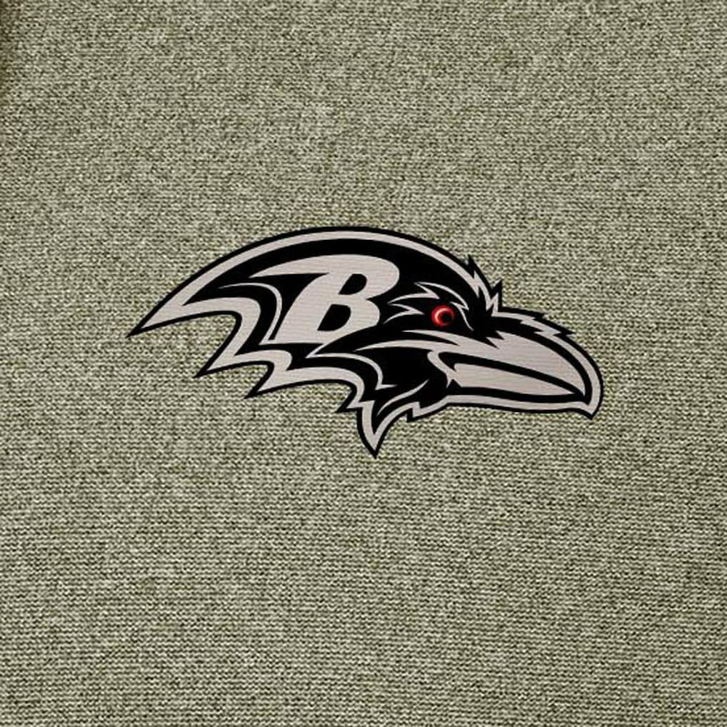 Baltimore Ravens Antigua Effortless Full-Zip Hoodie Jacket - Olive - NFL