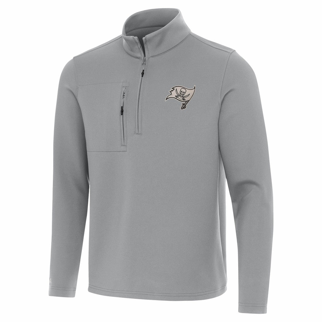 Tampa Bay Buccaneers Antigua Insider Quarter-Zip Jacket - Gray - NFL