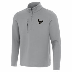 Houston Texans Antigua Insider Quarter-Zip Jacket - Gray - NFL