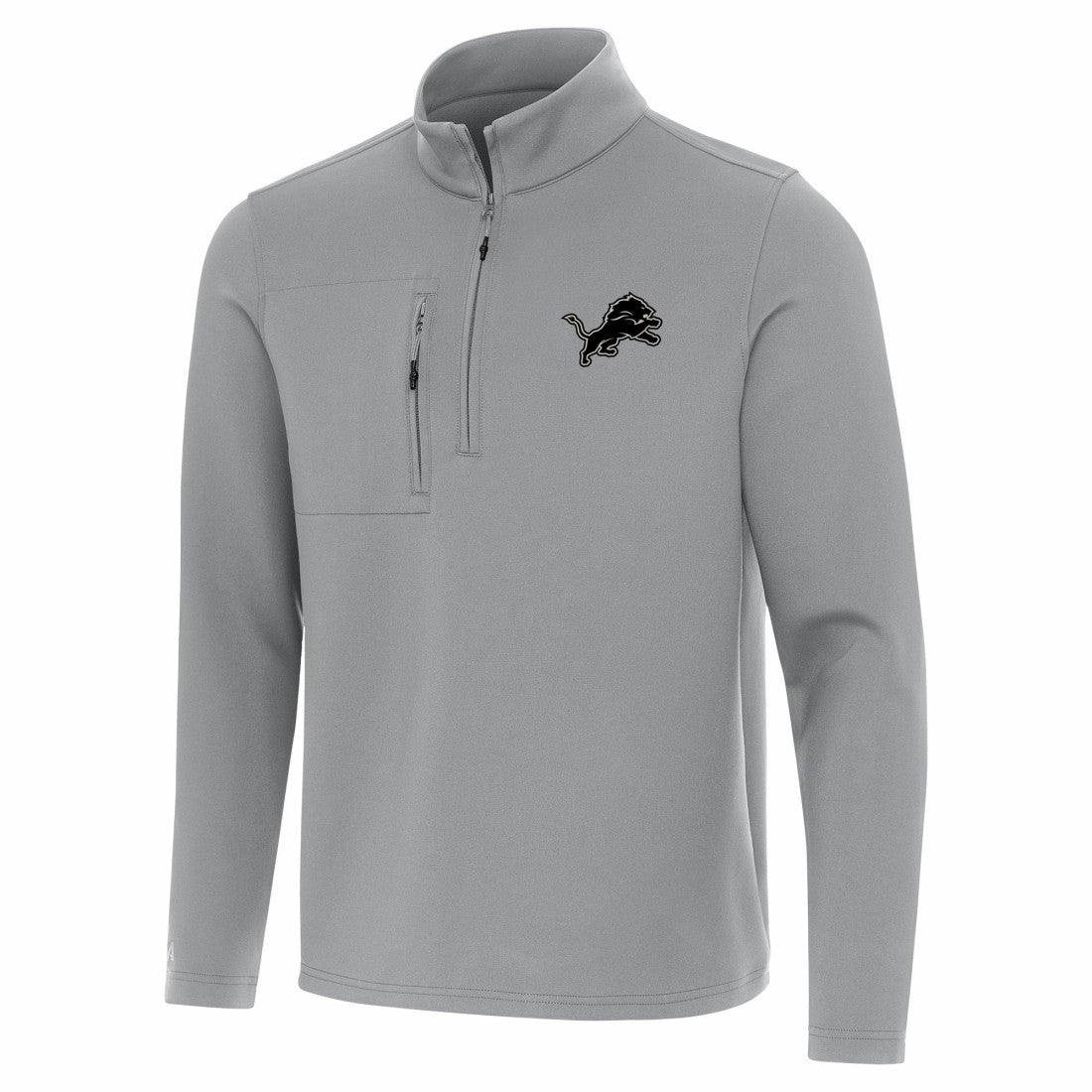Detroit Lions Antigua Insider Quarter-Zip Jacket - Gray - NFL