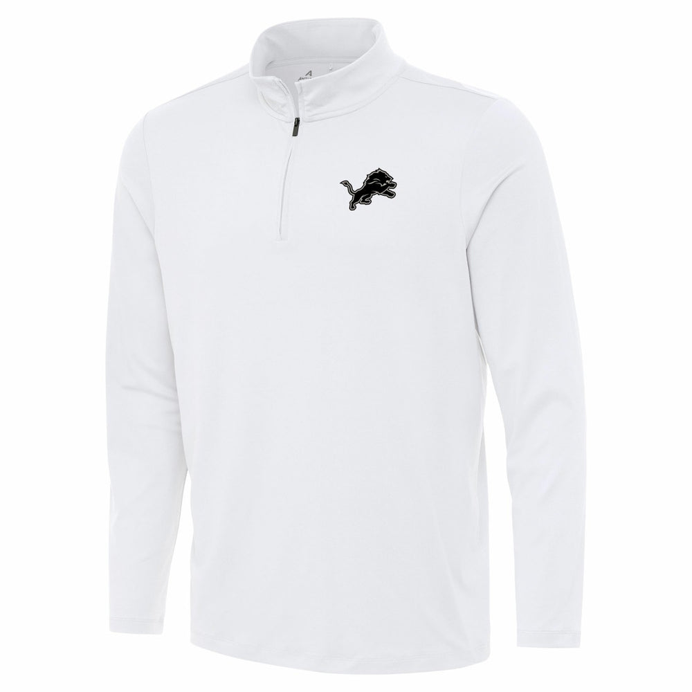 Detroit Lions Antigua Reprocess Quarter-Zip Top - White - NFL