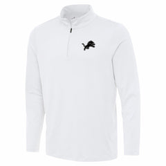 Detroit Lions Antigua Reprocess Quarter-Zip Top - White - NFL