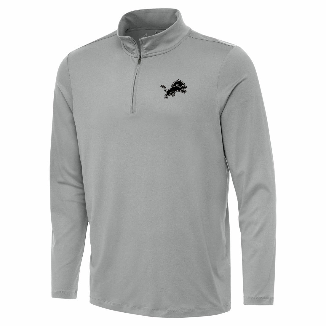 Detroit Lions Antigua Reprocess Quarter-Zip Top - Gray - NFL